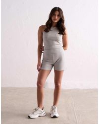 Aim'n - – melange ease – gerippte shorts - Lyst