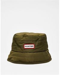 HUNTER - Quilted Logo Bucket Hat - Lyst