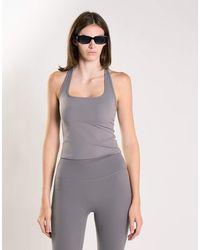 agon® - Square Neck Racerback Tank Top - Lyst