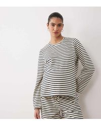 Mama.licious - Camiseta Color Crema A Rayas Azul Marino De Manga Larga De Mamalicious Maternity-Blanco - Lyst