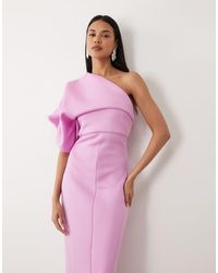 ASOS - Scrunch One Shoulder Maxi Dress - Lyst