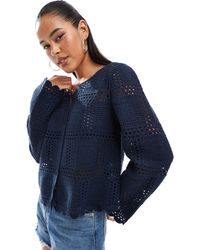 Object - Crochet Cardigan - Lyst