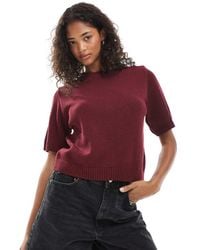 ASOS - Knitted Half Sleeve Top - Lyst