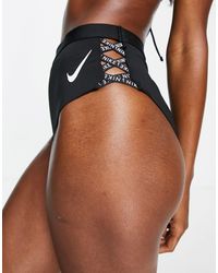 Nike – icon sneakerkini – bikinihose - Braun