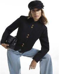 River Island - Button Drummer Jacket - Lyst