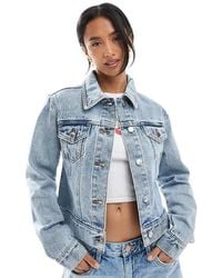 Miss Selfridge - Denim Girlfriend Jacket - Lyst