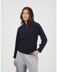 Brave Soul - Quarter Zip Polar Fleece Sweatshirt - Lyst