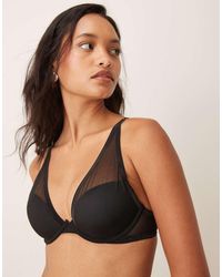 Calvin Klein - Shapewear Mesh Push Up Plunge Bra - Lyst