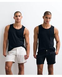 ASOS - 2 Pack Slim Linen Mix Mid Length Blend Shorts - Lyst