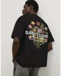 River Island - Oversized Cotton Flower Print T-Shirt - Lyst