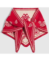 River Island - Knit Paisley Triangle Scarf - Lyst