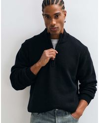 Wrangler - Gebreide Trui Met Kwart-Rits - Lyst