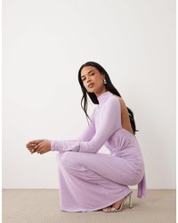 asos design bubble sleeve twist detail midi prom dress Asos Design Bubble Sleeve Twist Detail Midi Pencil Dress In Raspberry-pink