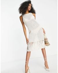 & Other Stories - Knitted Fringe Midi Dress - Lyst