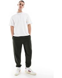 ASOS - Joggers Verde Oscuro Básicos De Corte Tapered De - Lyst