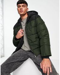 Only & Sons - Heavy Weight Hooded Puffer Jacket - Lyst