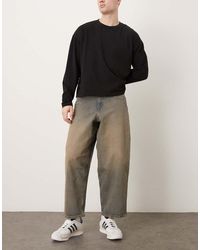 ASOS - Oversized Tapered Jeans - Lyst
