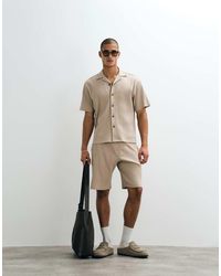 SELECTED - Geribbeld Short - Lyst