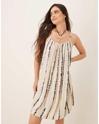 Jdy - Textured Sleeveless Mini Dress With Abstract Print - Lyst