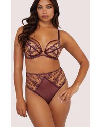 Playful Promises - Cassia Embroidery High Waisted Thong - Lyst
