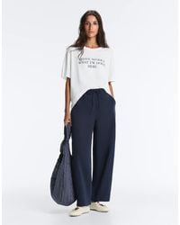 Oysho - Cotton Blend Balloon Trousers - Lyst