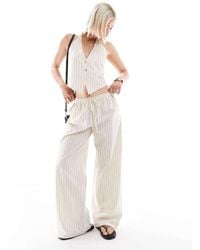 Pull&Bear - Rustieke Broek Met Wijde Pijpen - Lyst