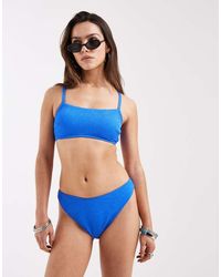New Look - Textured Bikini Bottoms - Lyst