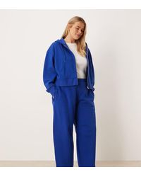 ASOS - Asos Design Curve Barrel Leg Brushback Jogger - Lyst