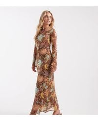 Never Fully Dressed - Petite Aria Mesh Maxi Dress - Lyst