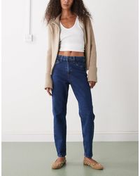 Noisy May - Moni High Waist Ankle Graze Straight Jeans - Lyst