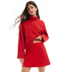 ASOS - Supersoft Roll Neck Jumper With Cuff Detail - Lyst
