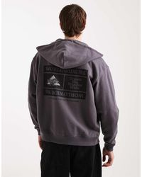 Tommy Hilfiger - Stacked Graphic Logo Zip Up Hoodie - Lyst
