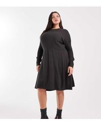 ONLY - Cable Knitted Dress - Lyst