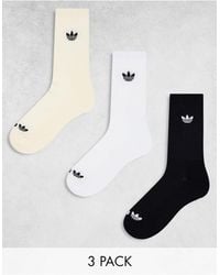 adidas Originals - Trefoil 2.0 Crew 3-pack Socks - Lyst