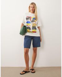 ASOS - Oversized T-Shirt Met Grafische Vintage Florida Orlando-Print - Lyst
