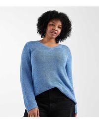 ONLY - V-Neck Knitted Jumper - Lyst