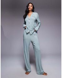 DKNY - Top And Pant Pyjama Set - Lyst