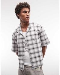 Weekday - Oversized Geruit Overhemd - Lyst