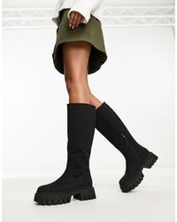 ASOS - – carter – flache, kniehohe stiefel - Lyst