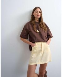 TOPSHOP - Super Soft Cupro Mini Skirt - Lyst