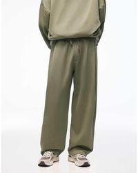 Bershka - Balloon Fit Washed joggers With Pleats - Lyst