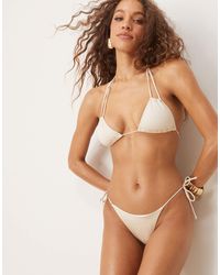 Free Society - Tie Side Bikini Bottom - Lyst