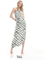 Vero Moda - Plisse One Shoulder Maxi Dress - Lyst