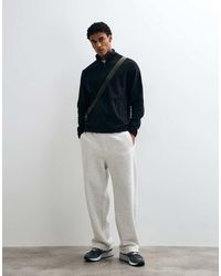French Connection - Quarter Zip Micro Fleece Sweatshirt - Lyst