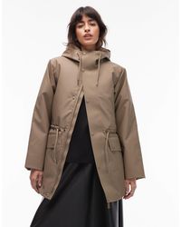 Rains - – 21500 nome – wasserdichte parka-jacke mit kordelzug-detail - Lyst