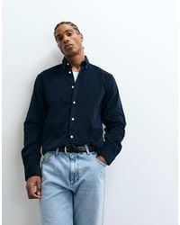 SELECTED - Regular Fit Corduroy Shirt With Buttoned Collar - Lyst