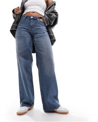 Weekday - Ample - jean droit coupe ample à taille basse - trésor - Lyst