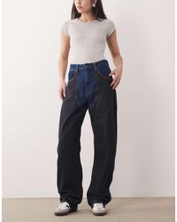 Wrangler - Patched Barrel Jeans - Lyst