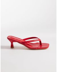 Public Desire - Everlast Kitten Heel Flip Flop Sandals - Lyst