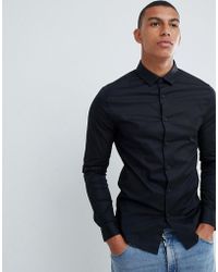 black skinny shirt
